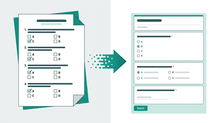 How Doc2Form converts documents to Google Forms